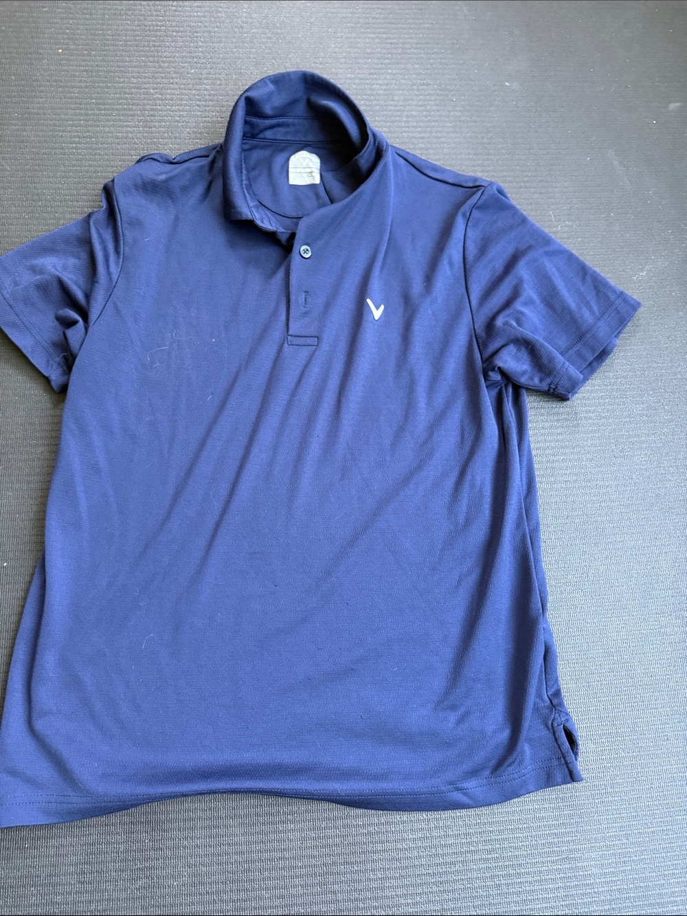 Callaway Men's Deep Blue Polo with Subtle Chest Logo